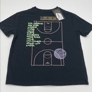 Art Class Black Graphic T-Shirt with City Names